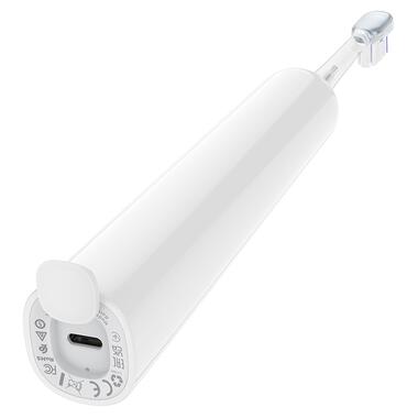 Электрическая зубная щетка HOCO HP64 Acoustic wave electric toothbrush White (6942007672788) фото №6