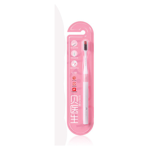 Зубна щітка DR.BEI BASS Toothbrush Pink фото №2
