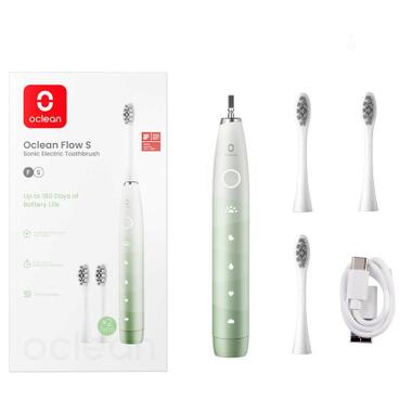 Электрическая зубная щетка Oclean Flow S Electric Toothbrush Green (6970810557336) фото №1