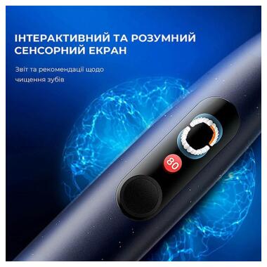 Электрическая зубная щетка Oclean X Plus Pro Digital Blue (6970810556186) фото №12