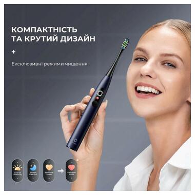 Электрическая зубная щетка Oclean X Plus Pro Digital Blue (6970810556186) фото №3
