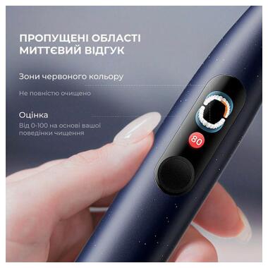 Электрическая зубная щетка Oclean X Plus Pro Digital Blue (6970810556186) фото №11