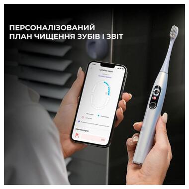 Электрическая зубная щетка Oclean X Plus Pro Digital Silver (6970810556179) фото №12