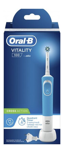 Електрична зубна щітка Oral-B BRAUN Vitality CrossAction/D100 Blue (4210201262336) фото №3