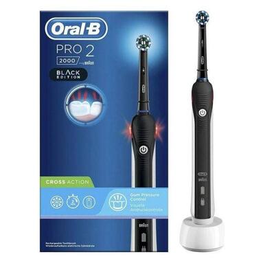 Електрична зубна щітка Oral-B pro 2 2000 Black Edition фото №2