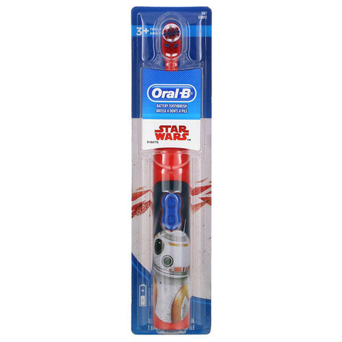 Електрична дитяча зубна щітка на батарейках Oral-B Star Wars незнімна насадка (TP0021-3) фото №1