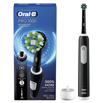 Електрична зубна щітка Oral-B PRO 1000 Black фото №2