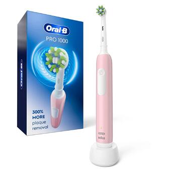 Електрична зубна щітка Oral-B PRO 1000 Pink фото №1