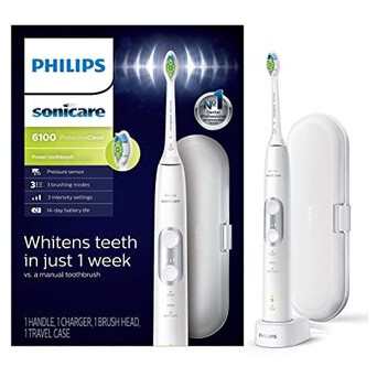 Електрична зубна щітка Philips Sonicare ProtectiveClean 6100 HX6877/21 White фото №1