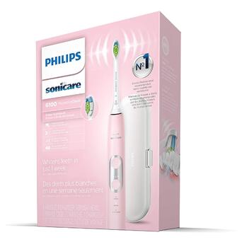 Електрична зубна щітка Philips Sonicare ProtectiveClean 6100 Pink HX6876/21 фото №2