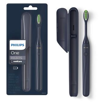 Електрична зубна щітка Philips One by Sonicare Battery Midnight Blue HY1100/04 фото №1