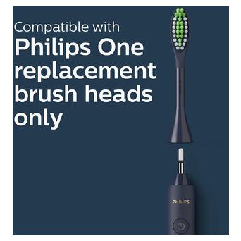 Електрична зубна щітка Philips One by Sonicare Battery Midnight Blue HY1100/04 фото №6