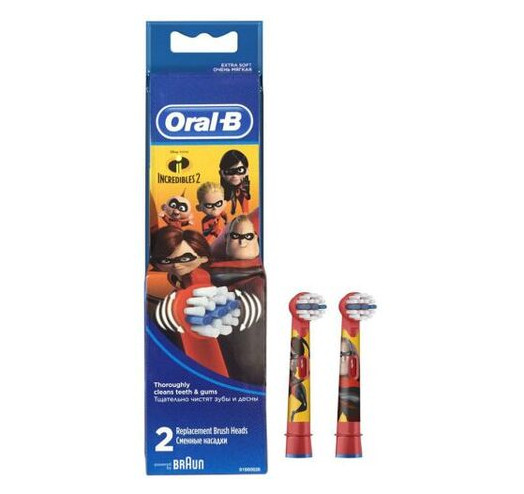 Насадка для зубной щетки Braun ORAL-B Stages Power EB 10-2kids Incredibles2 фото №1