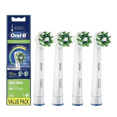 Насадка для зубної щітки Braun Oral-B Cross Action EB50RB CleanMaximiser (4) фото №1