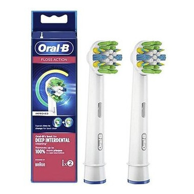 Насадка для зубної щітки Braun Oral-B Floss Action EB25RB CleanMaximiser (2 шт) фото №1