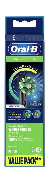 Набір зубних насадок Braun Oral-B Cross Action EB50BRB CleanMaximiser (4) фото №4