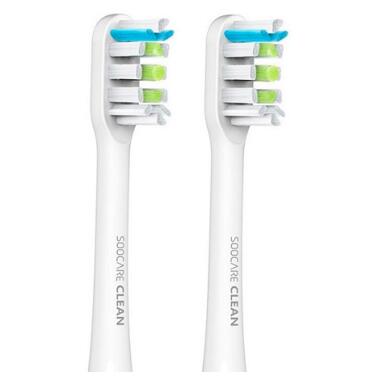 Насадки для зубної щітки SOOCAS Clean X1/X3/X5 General Toothbrush Head White 2шт (BH01/BH01W) фото №1