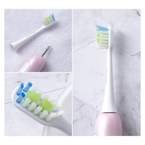 Насадки для електричної зубної щітки Lebooo Color White (2 шт) фото №8