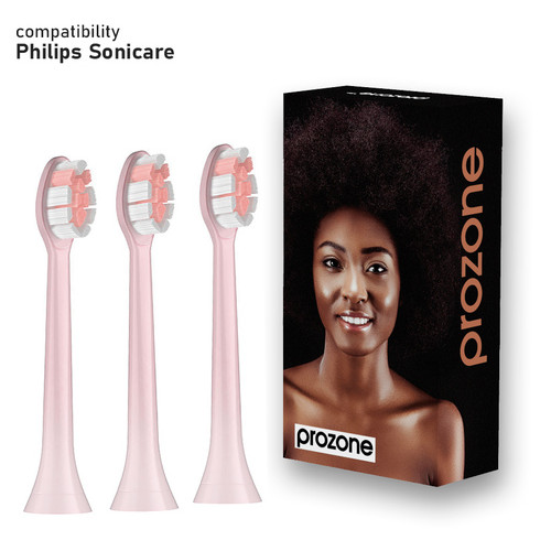 Насадки для зубної щітки Philips - ProZone Premium-Diamond (for Philips) Medium Pink 3pcs фото №8