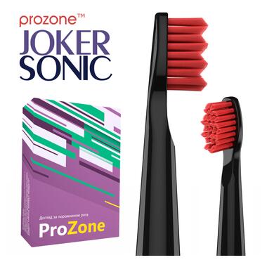 Насадки для зубної щітки ProZone JOKER-Heads ElasticRed (Black) 2pcs фото №3