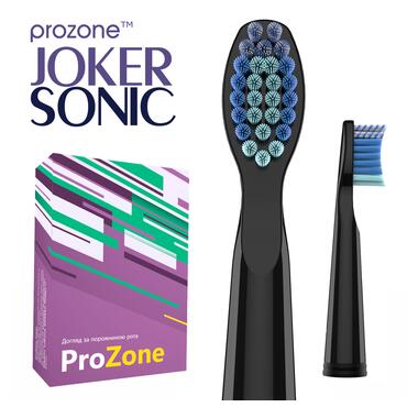Насадки для зубної щітки ProZone JOKER-Heads SensitiveBlue (Black) 2pcs фото №3