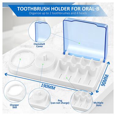 Підставка органайзер для зубної щітки та насадок IwConcept Stand organizer for Braun/Oral-B ( GW013-R) фото №9