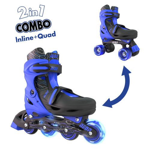 Роликовые коньки Neon Combo Skates Синий 30-33 (NT09B4) фото №1