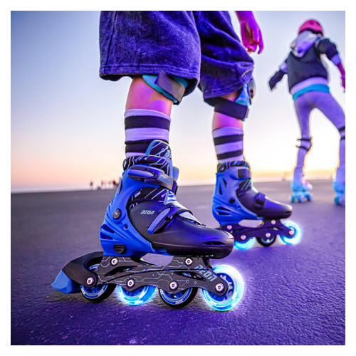 Роликовые коньки Neon Combo Skates Синий 30-33 (NT09B4) фото №3