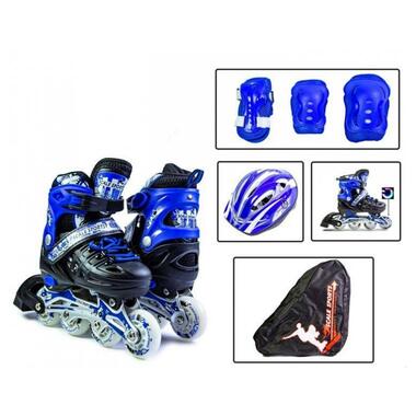 Комплект роликів із захистом Scale Sports LED Синій (розмір 29-33) + сумка (LFC905SBLUE) фото №2