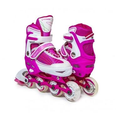 Розсувні дитячі роликові ковзани Caroman Sport Рожевий (розмір 31-35) (348816597-M) фото №1