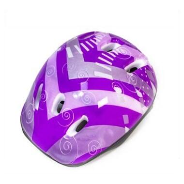 Дитячий комплект ролики із захистом та шоломом LED Power Champs Фіолетовий (розмір 34-37) + сумка (1478667763) фото №7