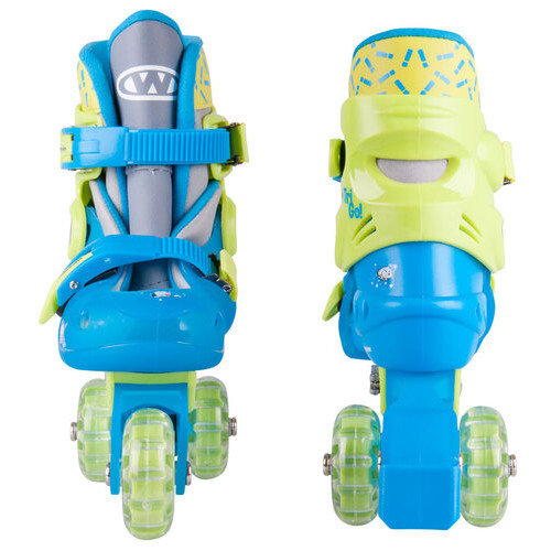 Дитячі ролики WORKER TriGo Skate LED – з освітленими колесами - розмір XS 26-29/Blue (13365-XS-2) фото №2