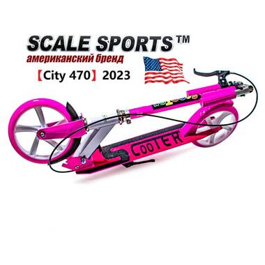 Самокат з ручним гальмом Scale Sports City 470 Рожевий (2023) (470-P) фото №2