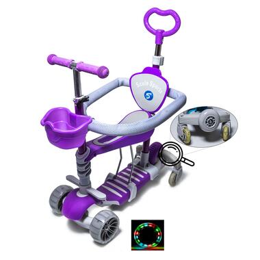 Самокат SCALE SPORTS SMART 5 В 1 FULL фіолетовий (1892134026) фото №3