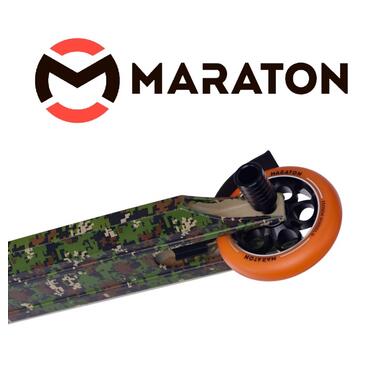 Самокат для трюків Maraton WarPrime Камуфляж (HIC, PEG) + LED-ліхтарик + Набір захисту (3 в 1) (W-P-3) фото №2