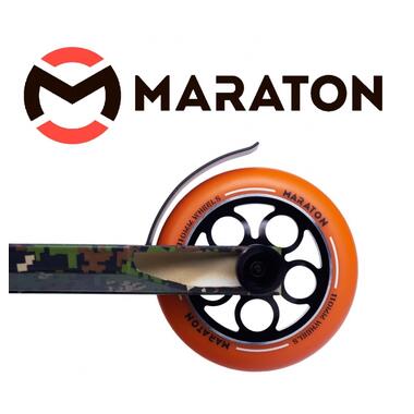 Самокат для трюків Maraton WarPrime Камуфляж (HIC, PEG) + LED-ліхтарик + Набір захисту (3 в 1) (W-P-3) фото №3