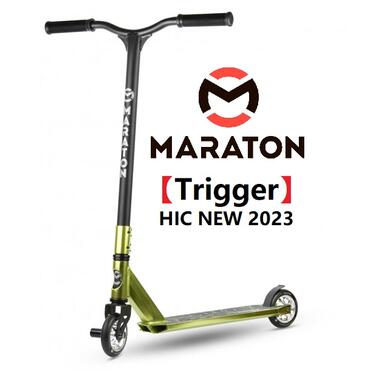 Трюковий самокат Maraton Trigger HIC Металик зелений (Trigger-gr) фото №7