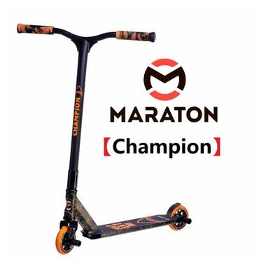 Трюковий Самокат Maraton Champion Помаранчевий (HIC, PEG) + LED-ліхтарик (Champion-S) фото №5