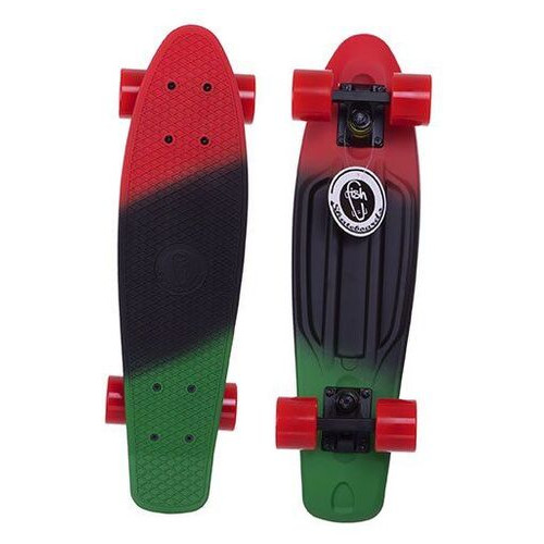 Скейтборд Penny Fish Color SK-402 Червоно-чорно-зелений (60429392) фото №1