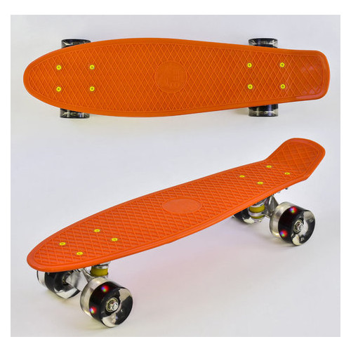 Скейт пенниборд Best Board SK-30470-6 оранжевый фото №1