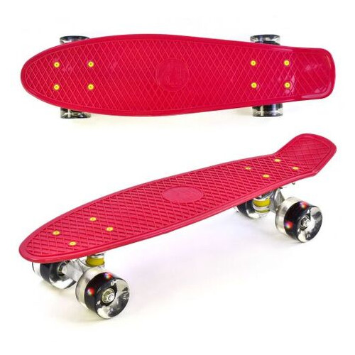 Скейт Best Board вишневый (110) фото №2
