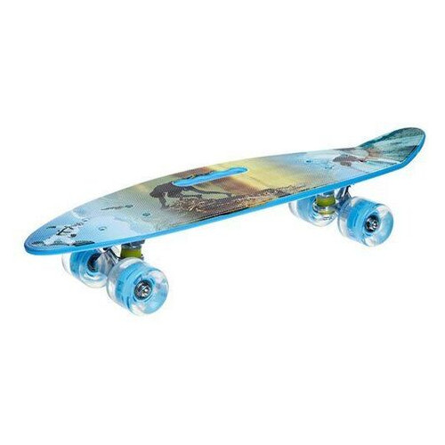 Скейтборд круїзер FDSO SK-885 зі світними колесами Синій (60508057) фото №2