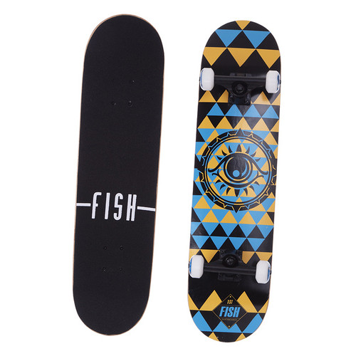 Скейтборд FDSO Fish Eye SK-414-7 Black-blue (60508234) фото №1