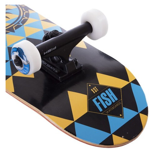 Скейтборд FDSO Fish Eye SK-414-7 Black-blue (60508234) фото №4