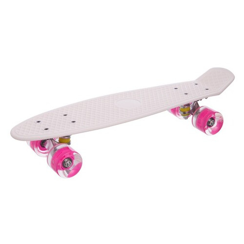 Скейтборд FDSO Пенні Penny Led Wheeld SK-5672 Біло-рожевий (60508261) фото №2