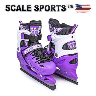 Дитячі розсувні ковзани Scale Sport фіолетові (розмір 29-33) (3493949201-S) фото №2