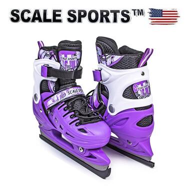 Дитячі розсувні ковзани Scale Sport фіолетові (розмір 29-33) (3493949201-S) фото №5