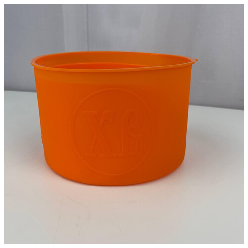 Набір силіконових форм для випікання пасхи 6750 3 предмети помаранчеве фото №2
