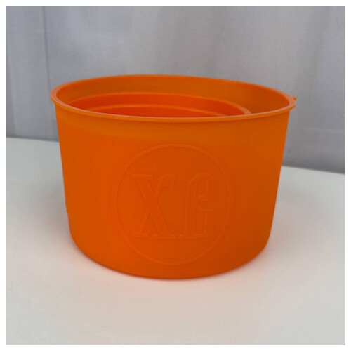 Набір силіконових форм для випікання пасхи 6750 3 предмети помаранчеве фото №3