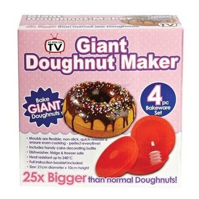 Форма силиконовая для выпечки гигантских пончиков Giant doughnut maker фото №1